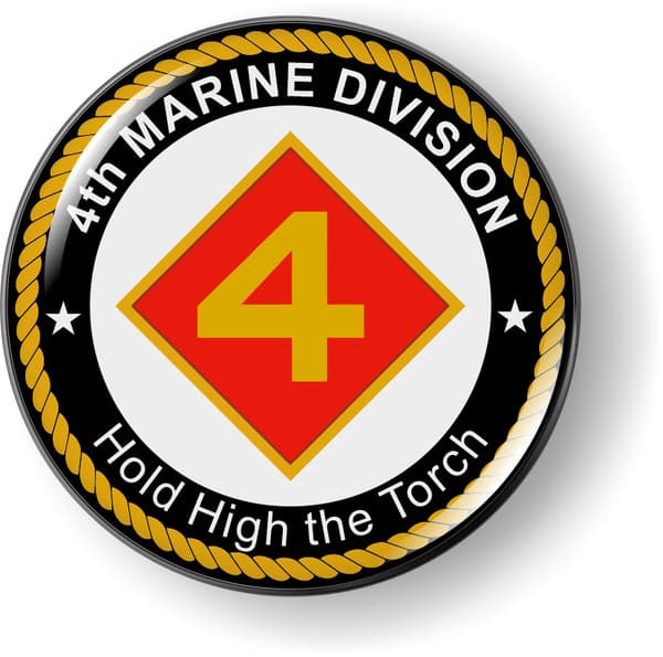 USMC - 4th Marine Division Emblem